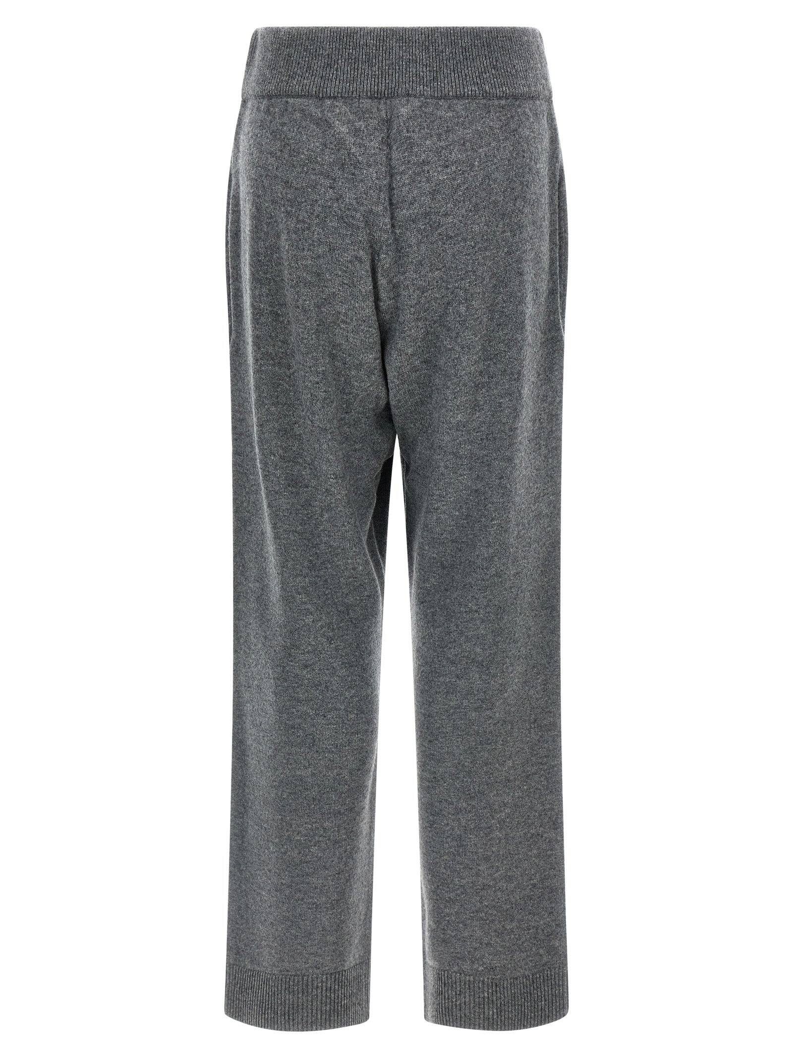 Knit Lounge Concrete pants Gray Merino Wool Cachemire