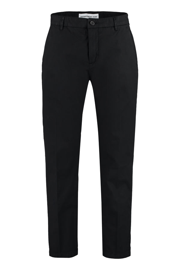 Chino Pants Prince Black Cotton Chinos