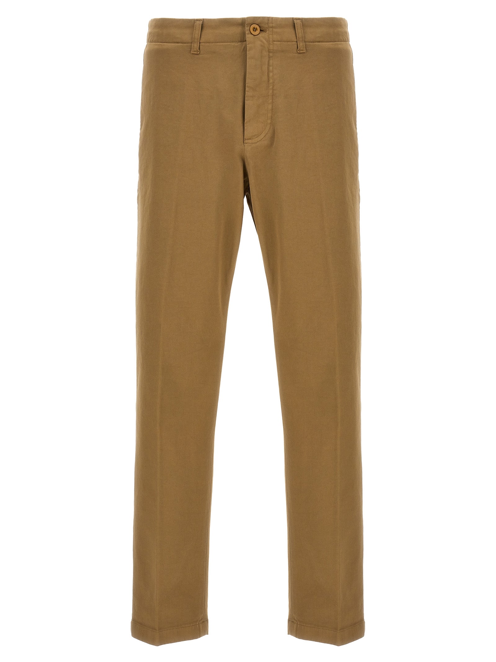 Off pants Beige Cotton Rubber