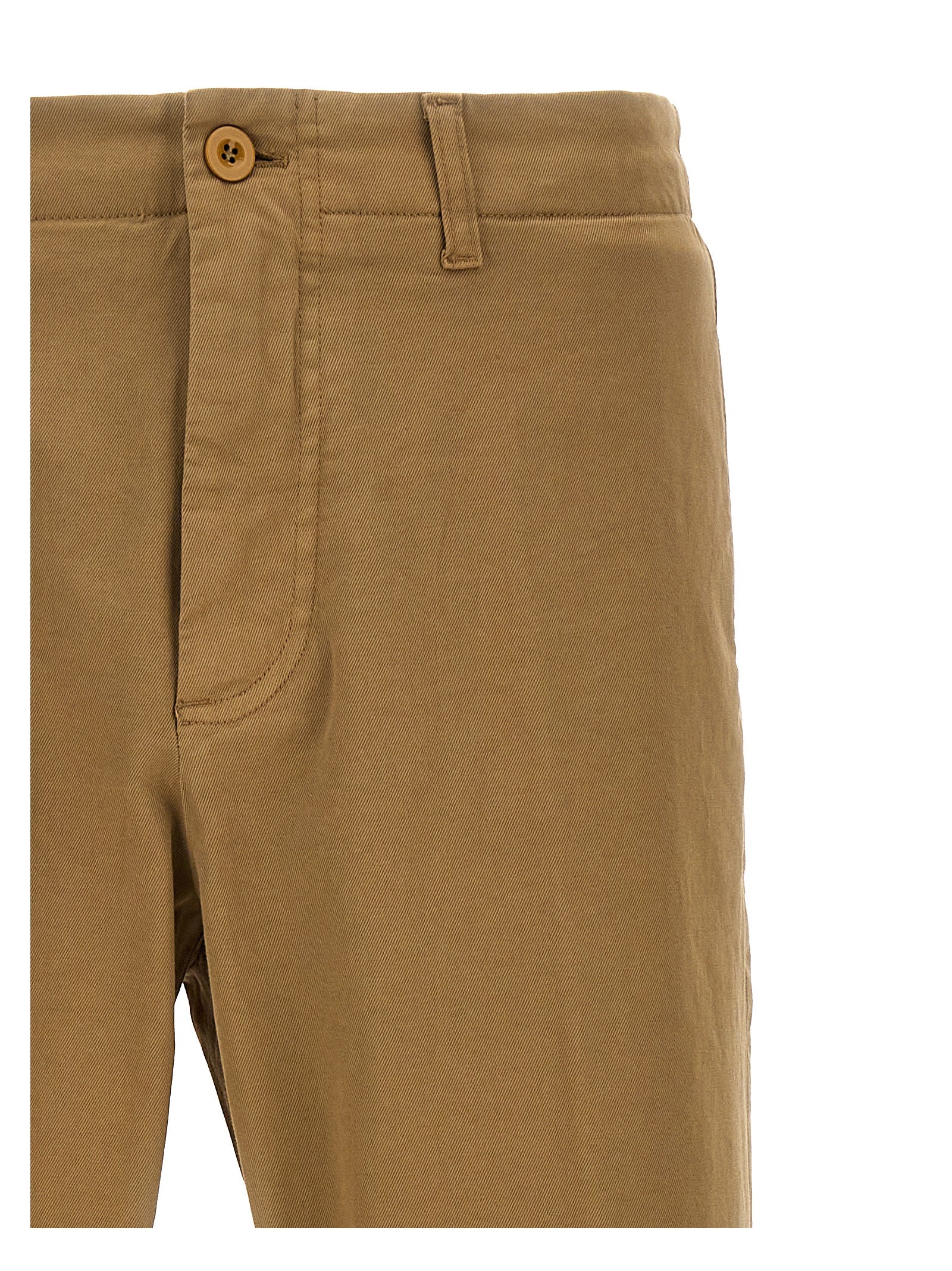 Off pants Beige Cotton Rubber