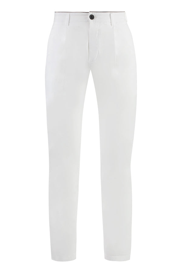 Chino Pants White Elastane Chinos