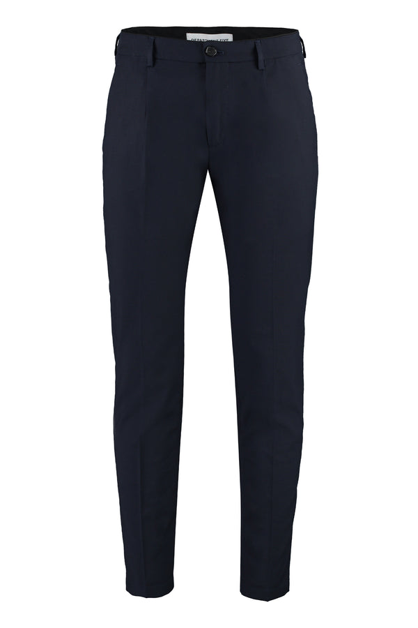 Blue Chino Pants Virgin Wool Chinos