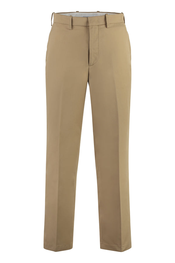 Kurt Cotton-Blend Trousers Camel Chinos