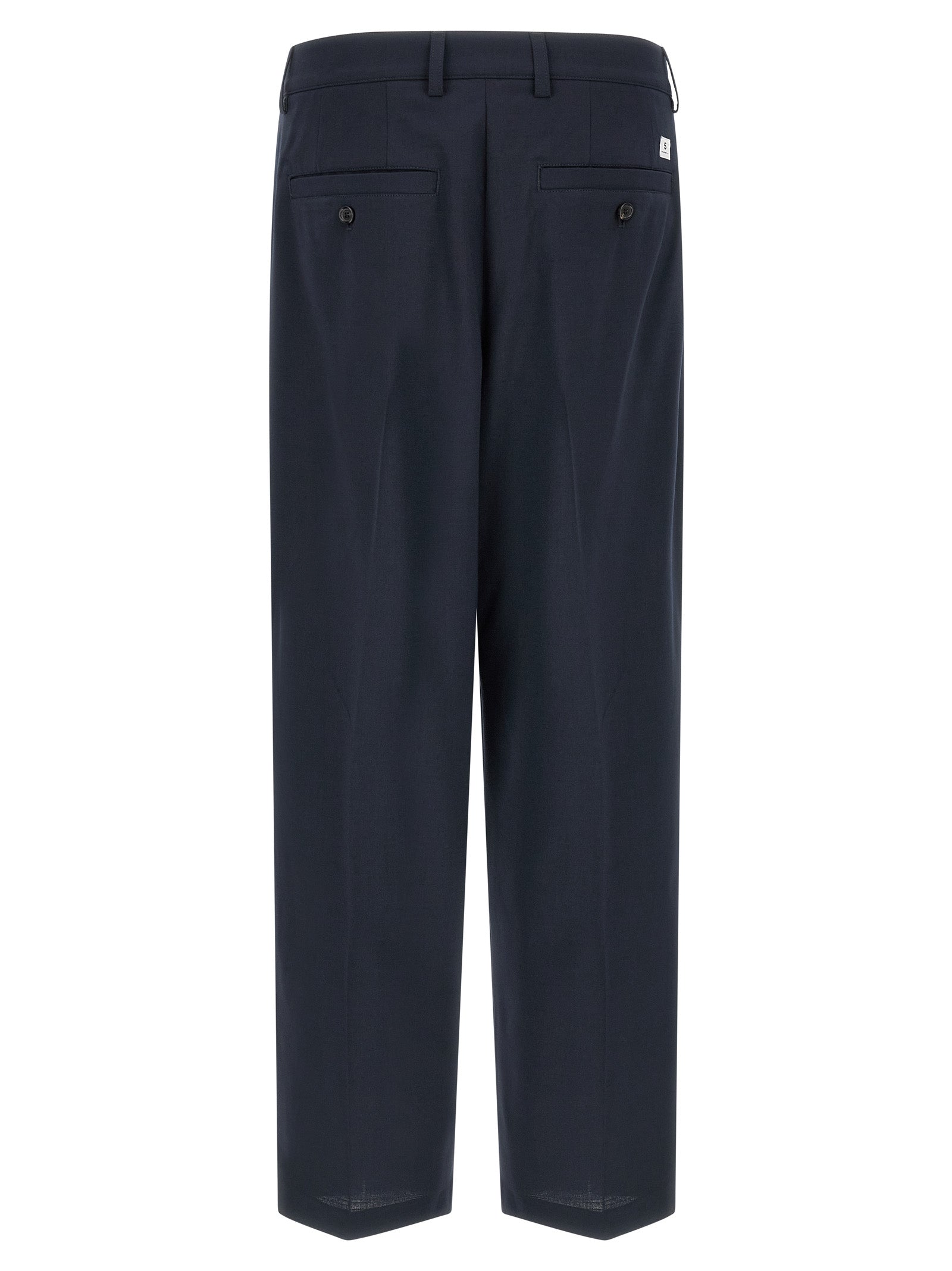 Whisky pants Blue Polyester Viscose Elastane