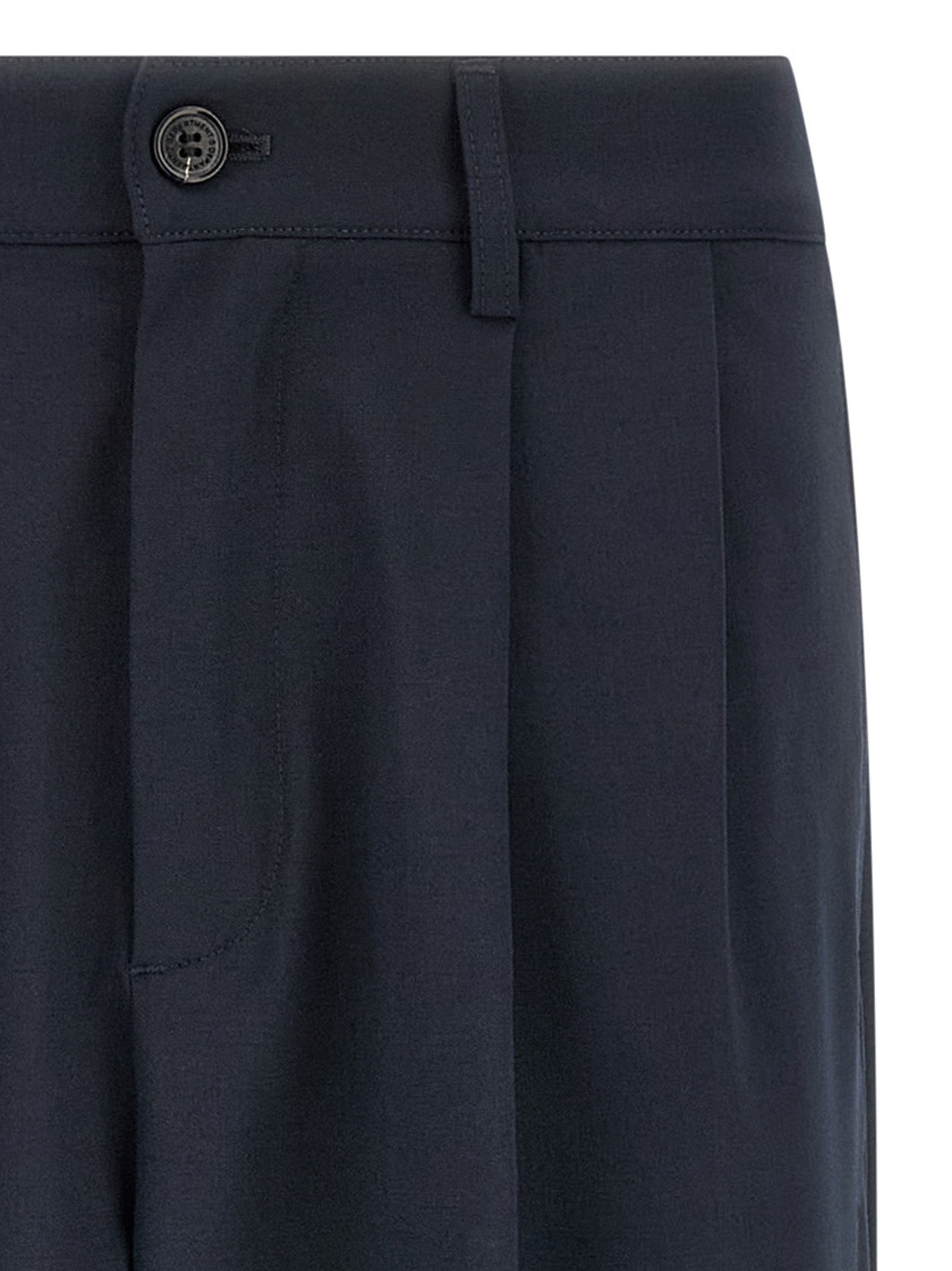 Whisky pants Blue Polyester Viscose Elastane
