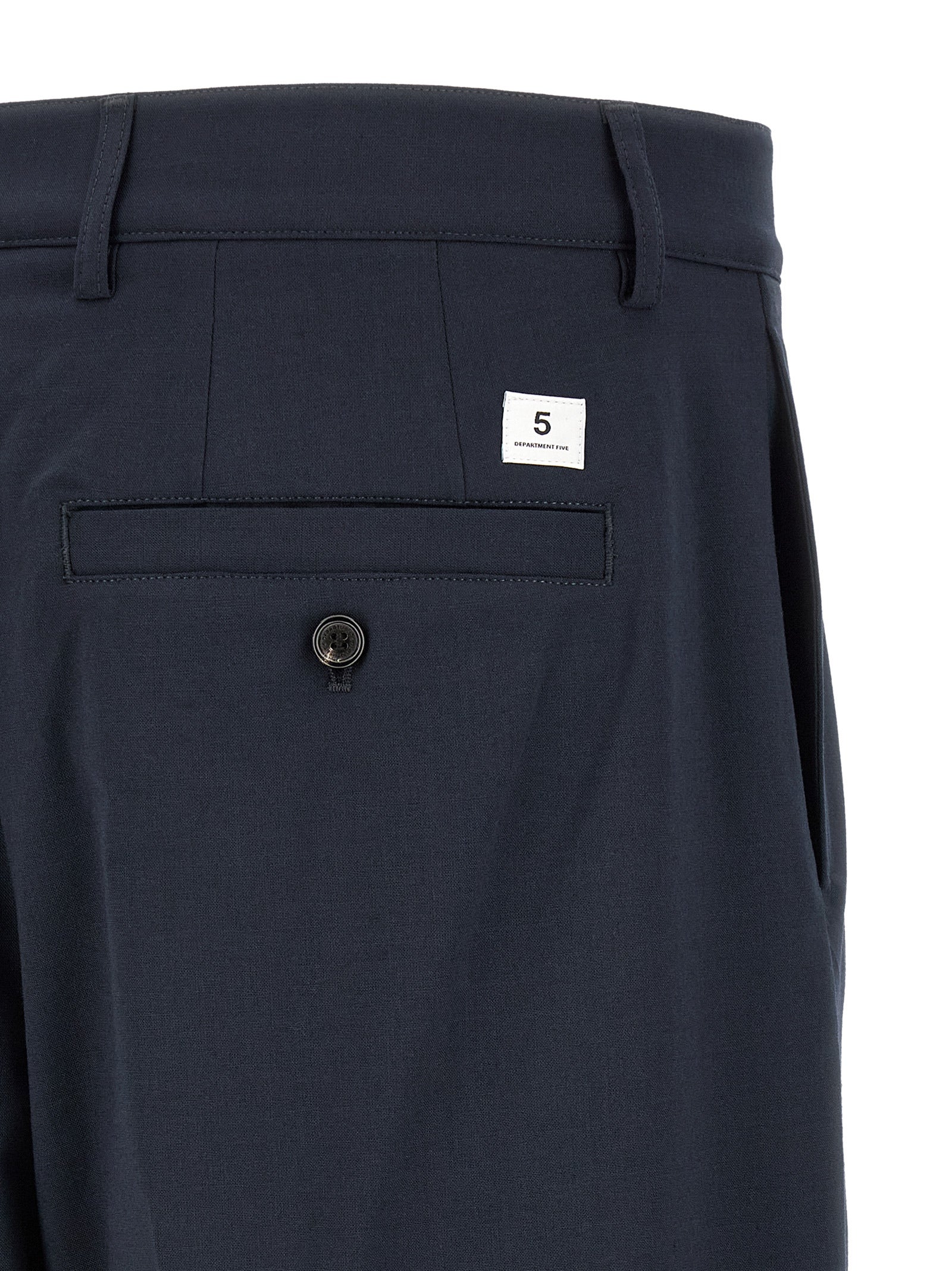 Whisky pants Blue Polyester Viscose Elastane