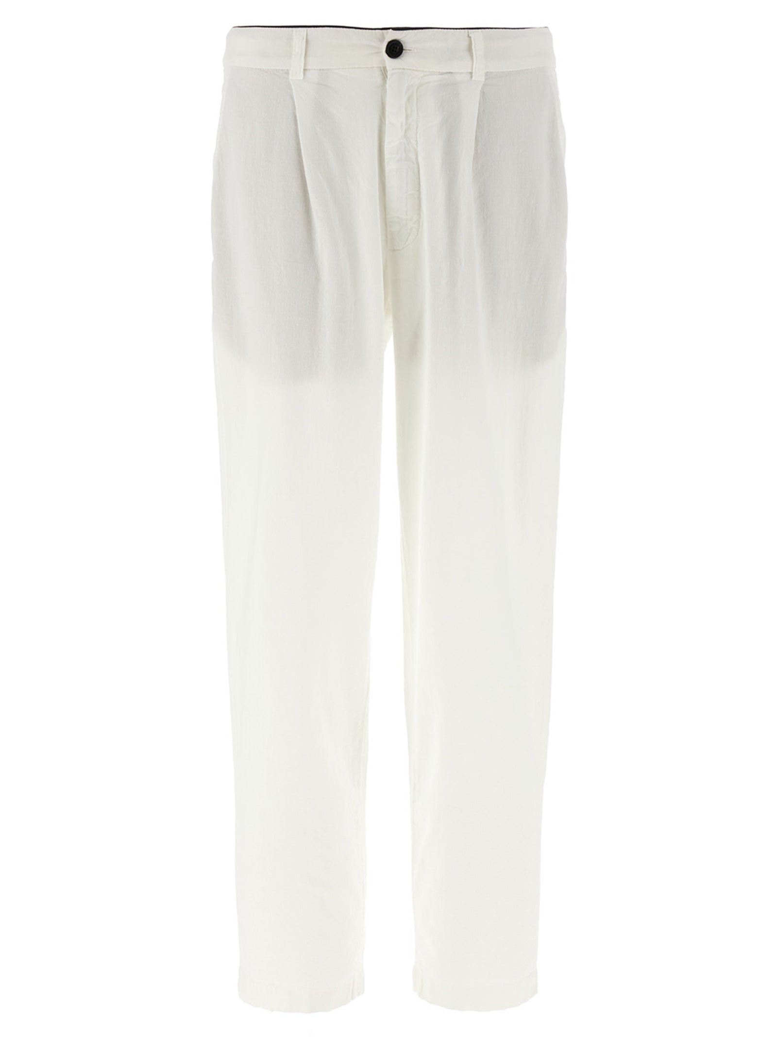 Gin pants White Linen Cotton Elastane