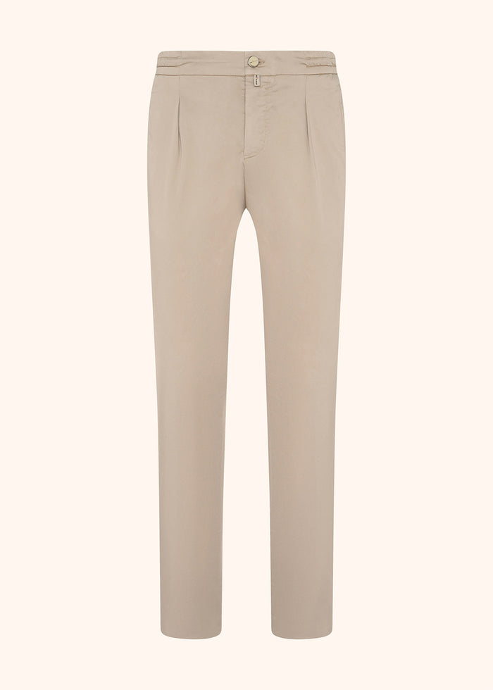 TROUSERS COTTON Beige Elastane