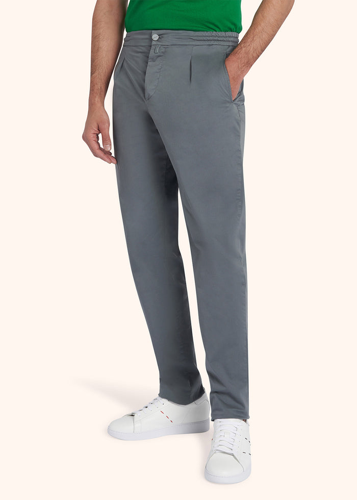 TROUSERS COTTON Grey Elastane
