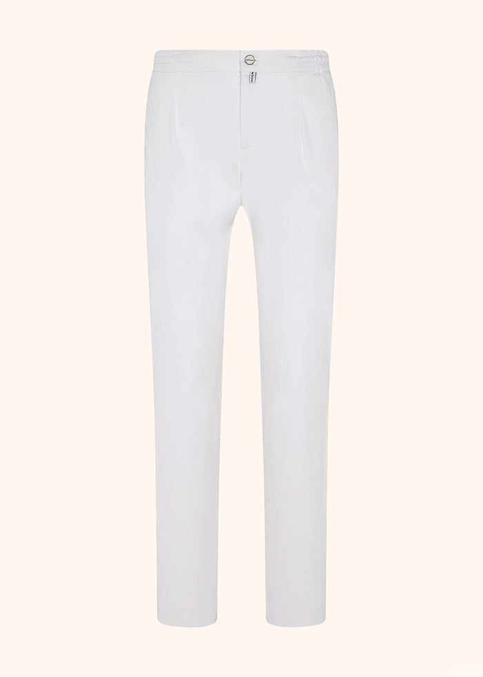 TROUSERS COTTON White Elastane