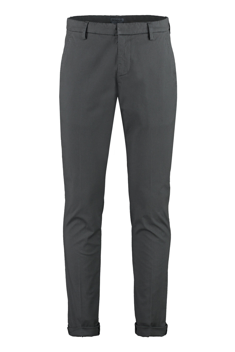 Gaubert Stretch Cotton Trousers Grey Elastane