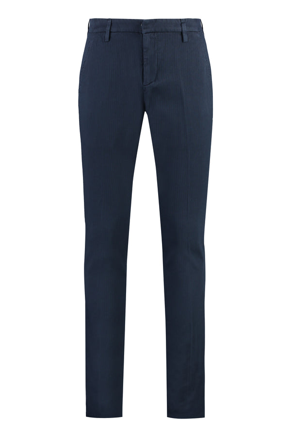 Gaubert Cotton Chino Trousers Blue Chinos