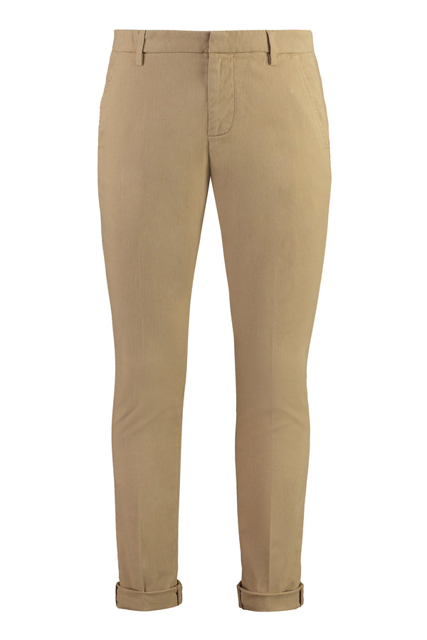 Chino Pants Stretch Cotton Hazelnut Polyester Chinos