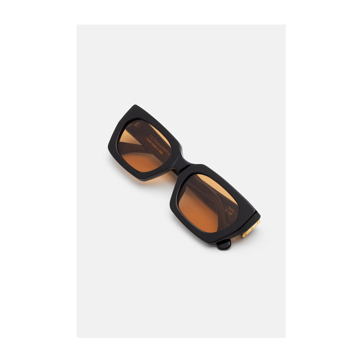 Retrosuperfuture TEDDY REFINED Black Brown Nero Acetate Occhiali Da Sole