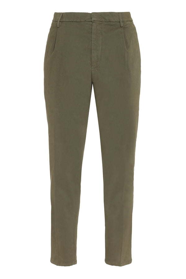 Tyler Cotton Trousers Green
