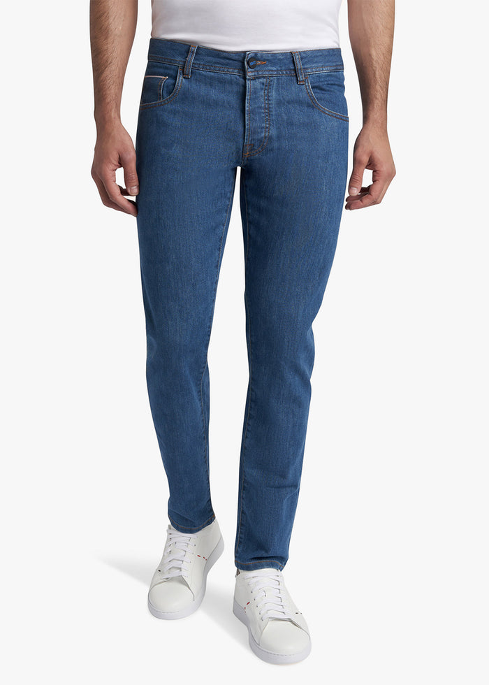 TROUSERS COTTON Blue Polyethylene