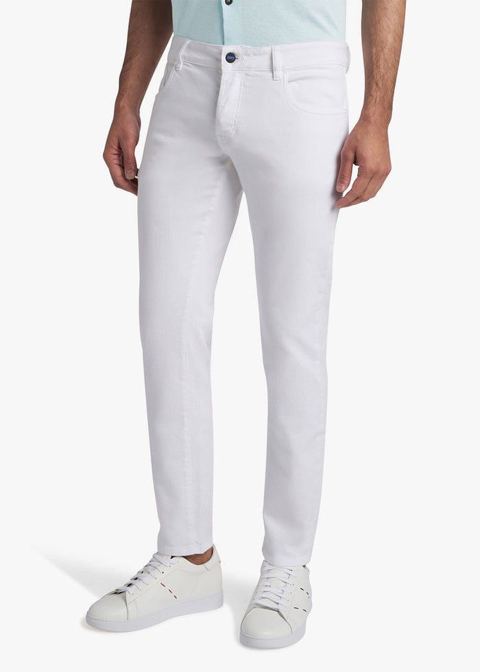TROUSERS COTTON Optical White Elastane