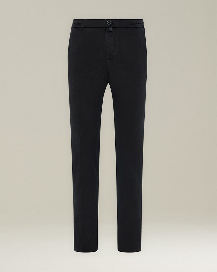 TROUSERS LYOCELL Black Cotton Elastane