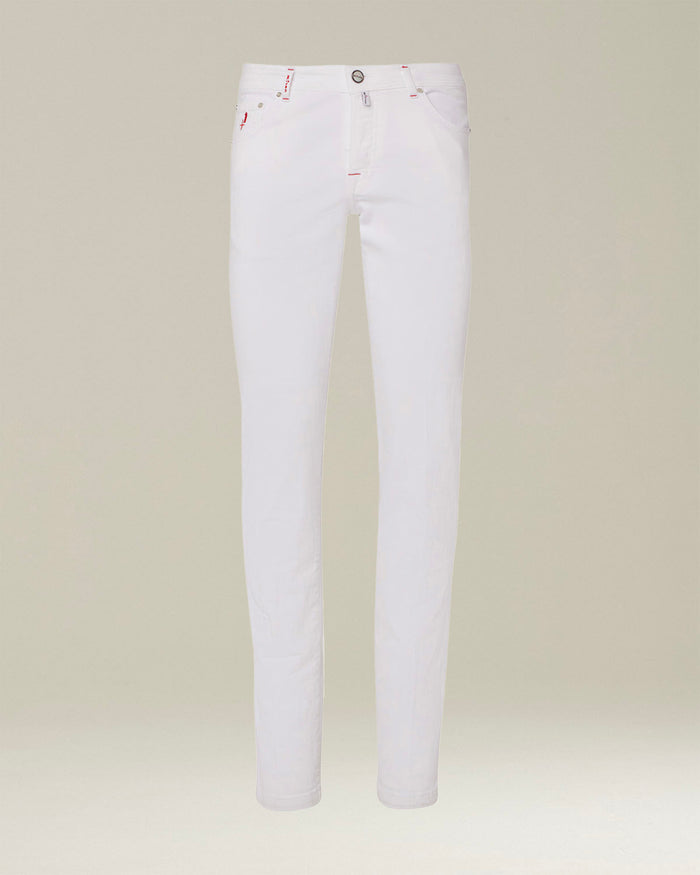 TROUSERS COTTON White Elastane Jean