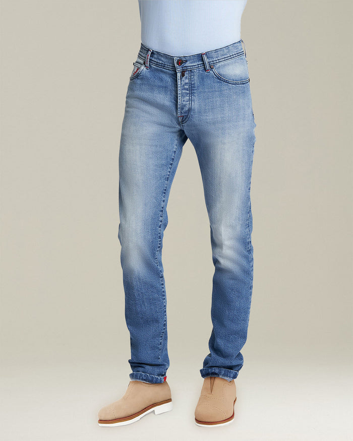 TROUSERS COTTON Indigo Elastane Jean