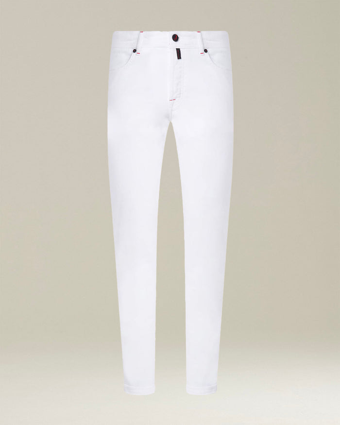 TROUSERS COTTON White Elastane Jean