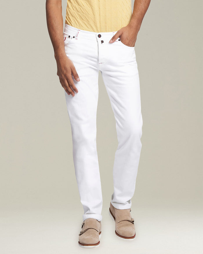 TROUSERS COTTON White Elastane Jean