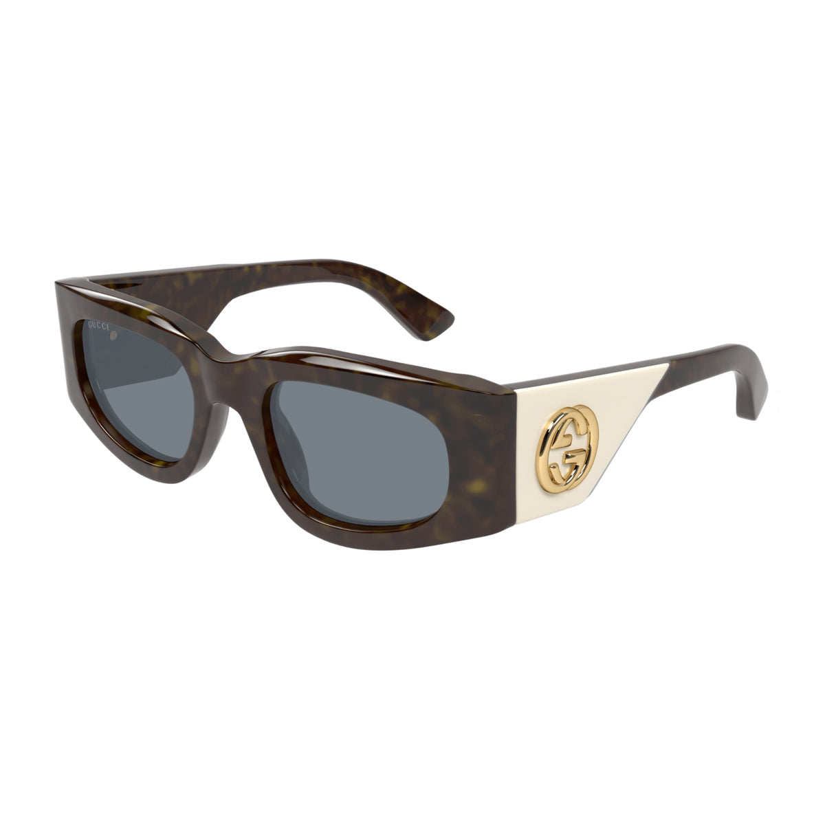 Gucci GG1664S Linea GG Logo 003 Havana Grey Marrone Acetate Occhiali Da Sole