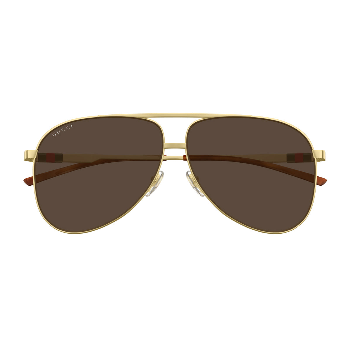 Gucci GG1677S Linea Web 002 Gold Brown Oro Metal Occhiali Da Sole