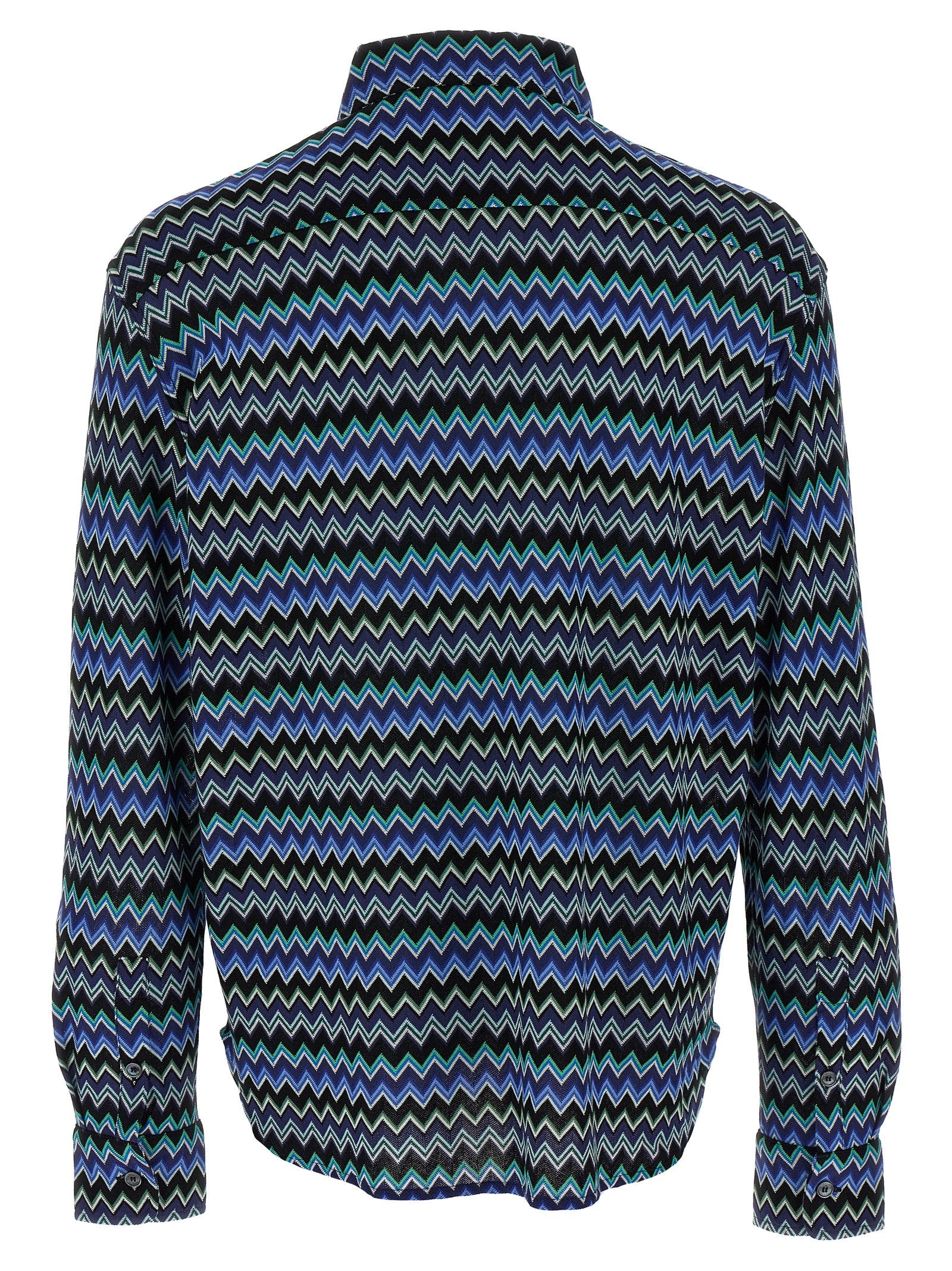 Zig-Zag shirt Multicolor Cotton Shirt, Blouse