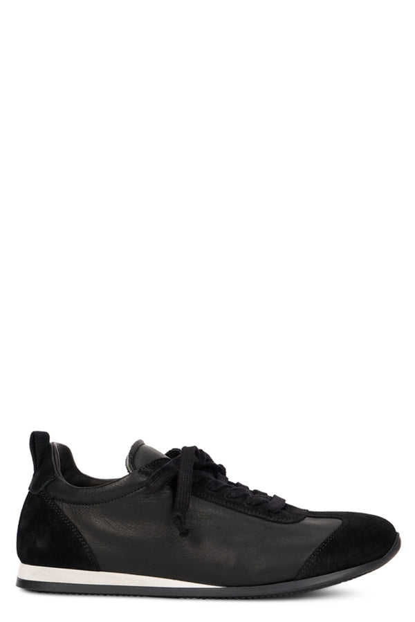 Leather Sneakers Black Calfskin Trainers