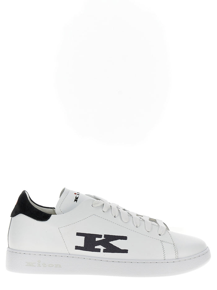 Low Sneakers White Calfskin Leather (bos Taurus)