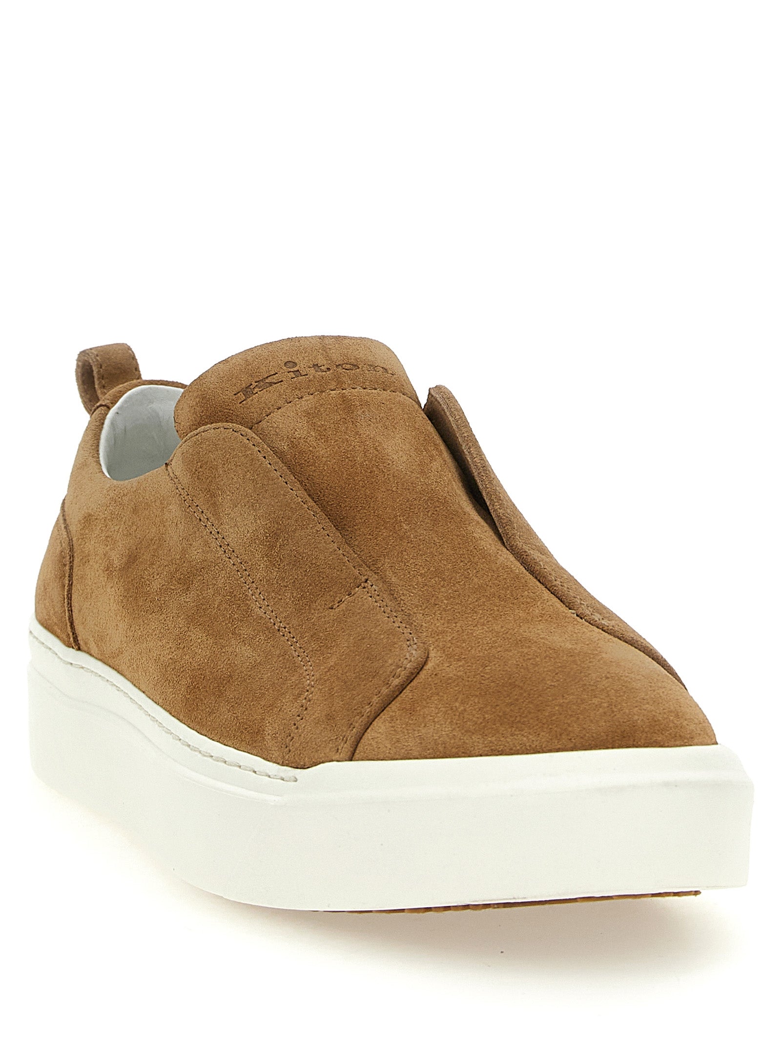 Suede sneakers Brown Calfskin Leather (bos Taurus)