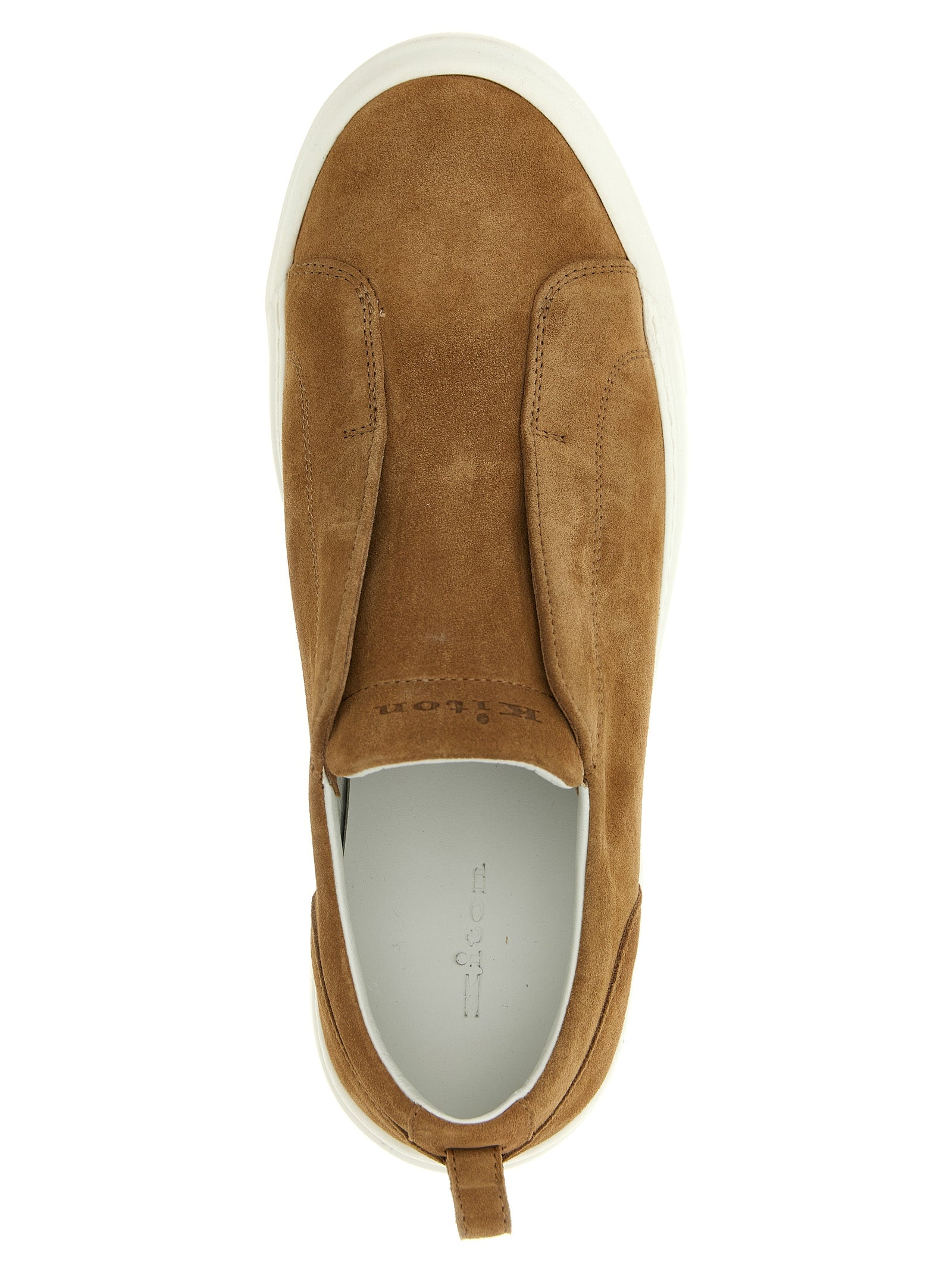 Suede sneakers Brown Calfskin Leather (bos Taurus)