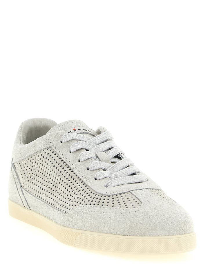 Suede sneakers Gray Calfskin Leather (bos Taurus)