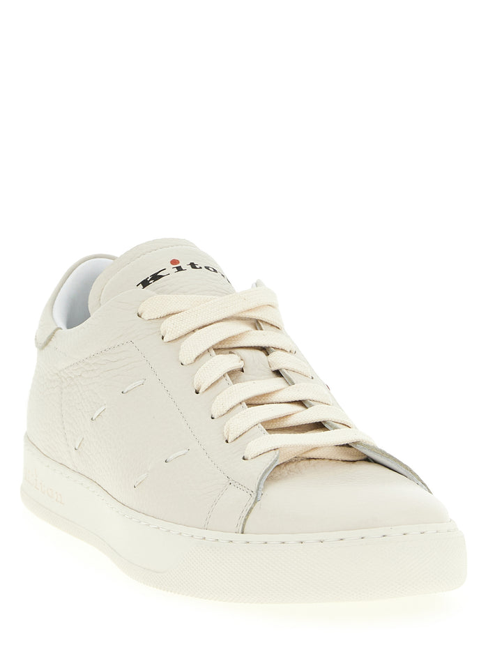 Leather sneakers White Deer (cervus Elaphus)