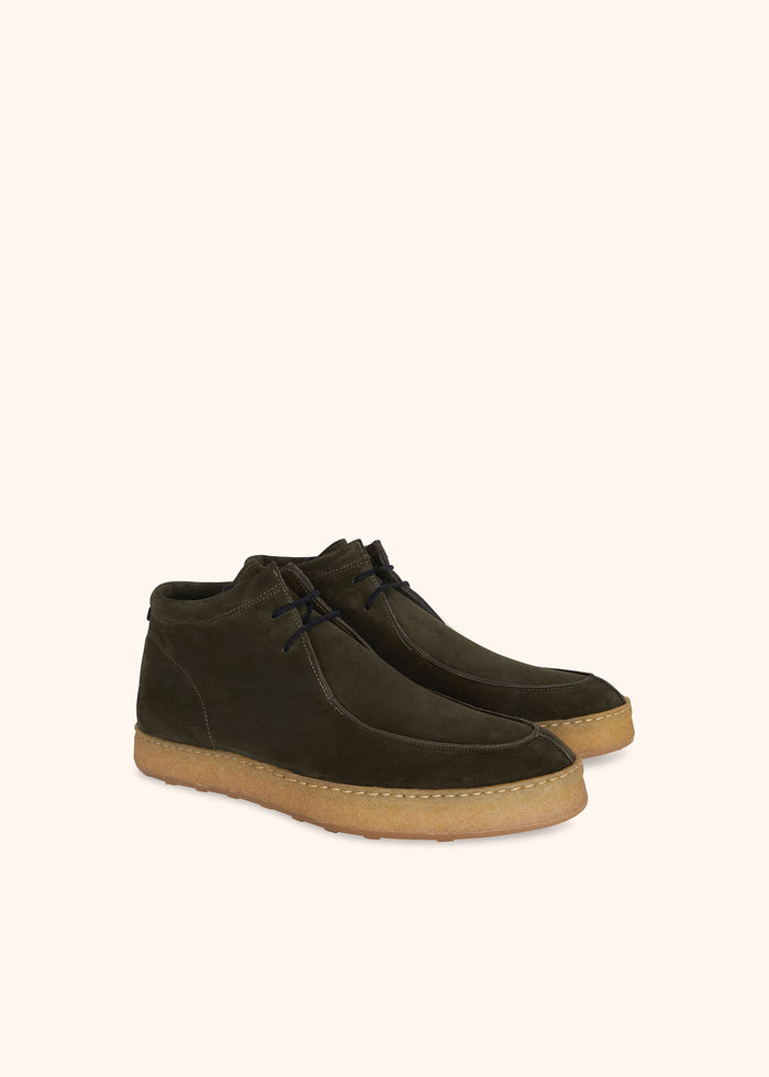 ANKLE SHOES CALFSKIN Military Green Lining