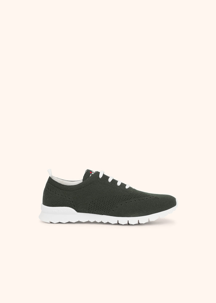 SNEAKERS CASHMERE Pine Green Lining Calfskin Shoe
