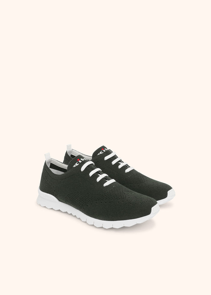 SNEAKERS CASHMERE Pine Green Lining Calfskin Shoe