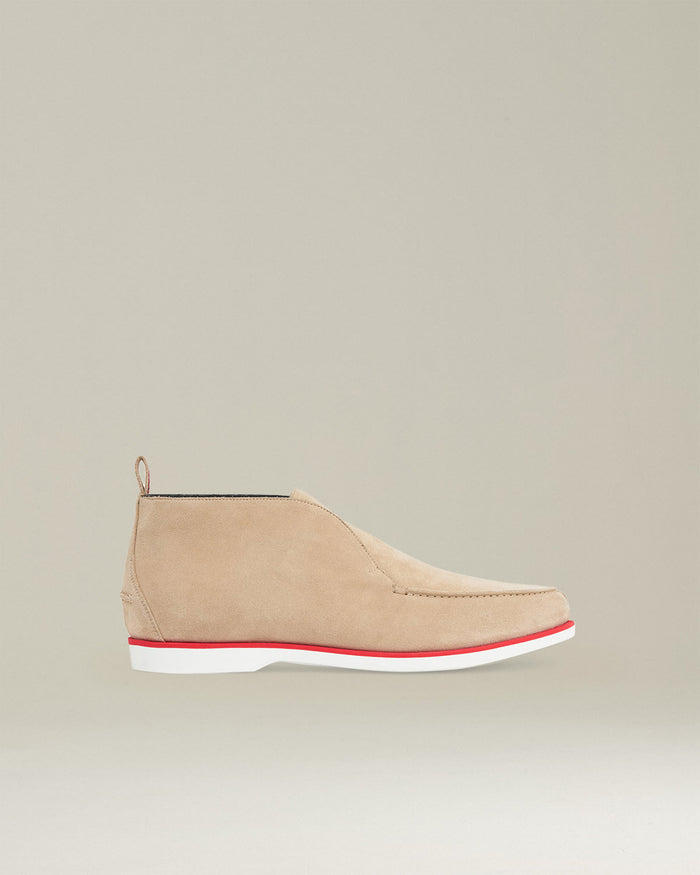 ANKLE SHOES CALFSKIN Beige Lining