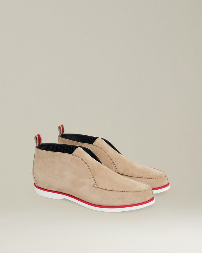 ANKLE SHOES CALFSKIN Beige Lining