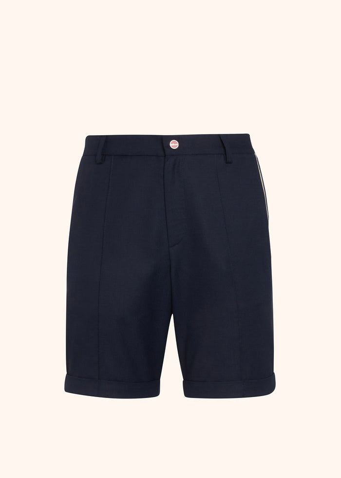 BERMUDA VIRGIN WOOL Cornflower Blue Polyamide/nylon Trousers