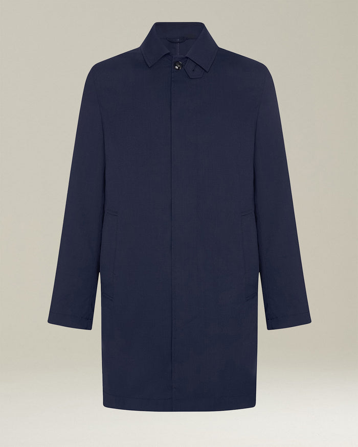 COAT VIRGIN WOOL Blue Outerwear
