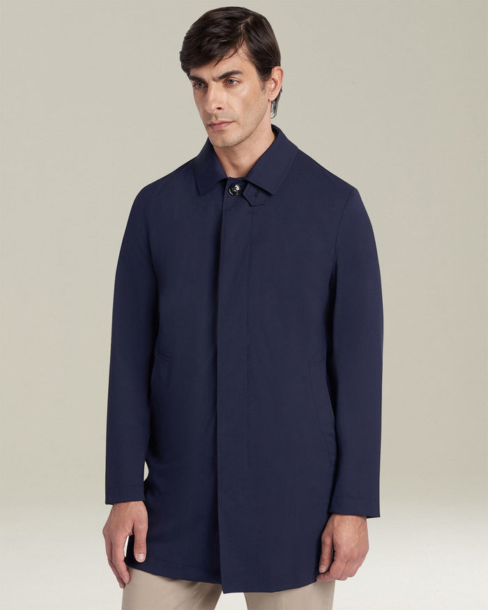 COAT VIRGIN WOOL Blue Outerwear