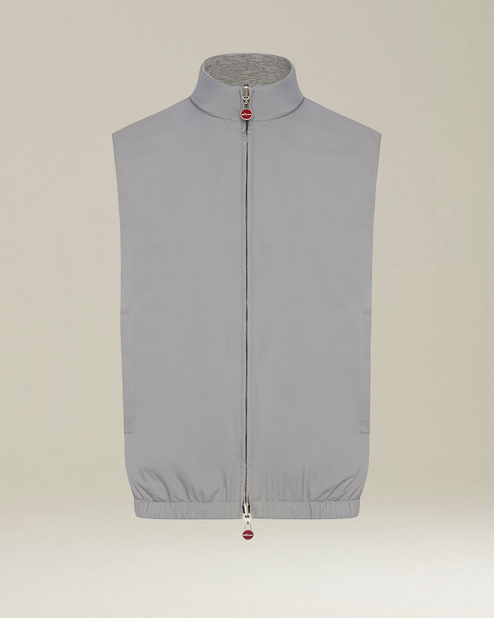 SLEVELESS BLOUSON POLYESTER Grey Viscose Elastane Jacket