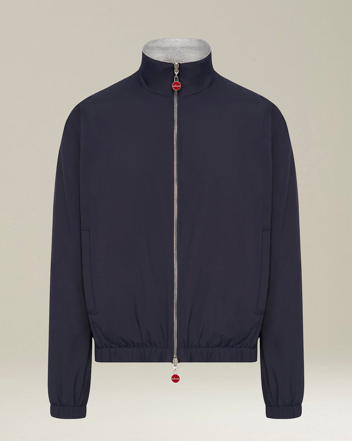 BLOUSON POLYESTER Navy Blue Viscose Elastane Outerwear