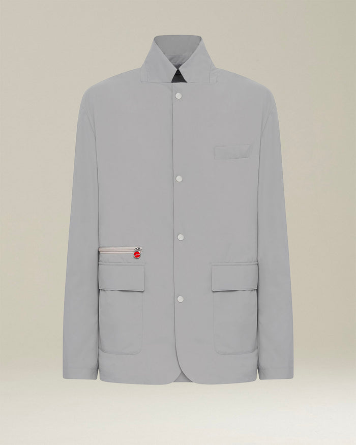 JACKET POLYESTER Grey Viscose Elastane