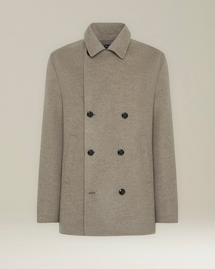 OUTDOOR JACKET WOOL Taupe Cashmere Outerwear