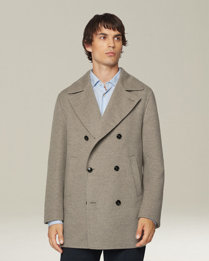 OUTDOOR JACKET WOOL Taupe Cashmere Outerwear