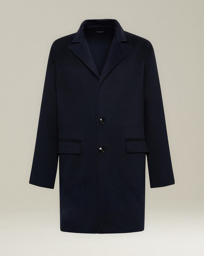 OUTDOOR JACKET CASHMERE Navy Blue Outerwear