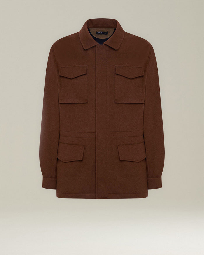 OUTDOOR JACKET CASHMERE Rust Polyester Outerwear